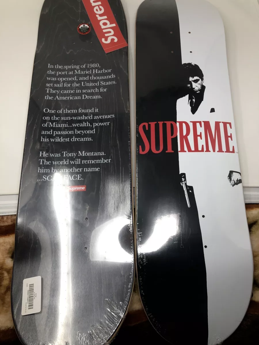 ソフトパープル Supreme Scarface split skateboard + ギフト