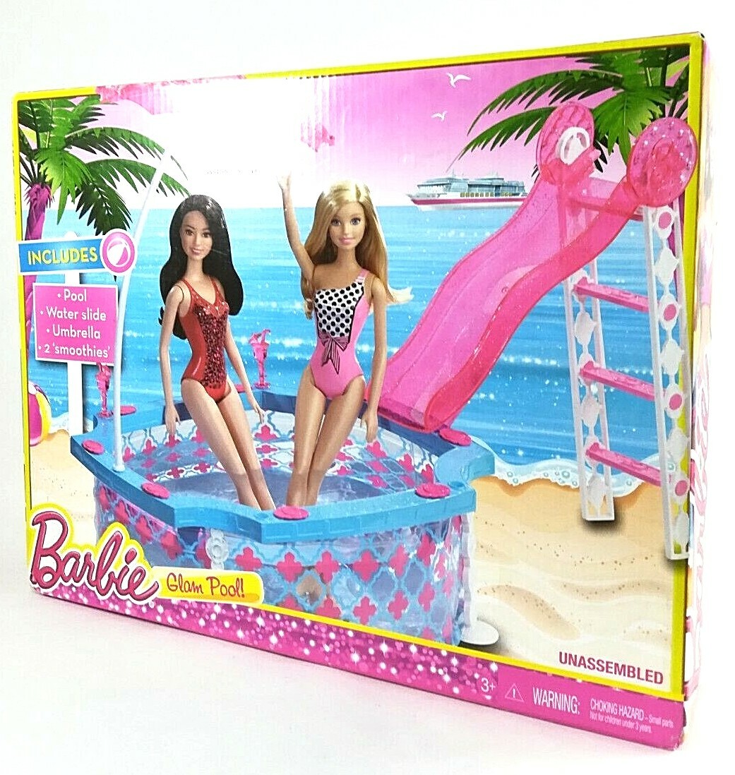 barbie glam pool argos