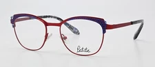 Jf Rey Petite Glasses Frame PM045 2525 46-16 140 Panto Cat's Eye Satin Red Small