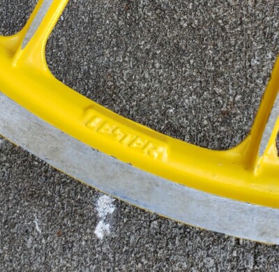 Set of Vintage Lester Aluminum Yellow 17