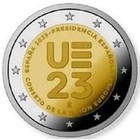 2 Euro Gedenkmünze / Sondermünze Spanien 2023 EU Ratspräsidentschaft