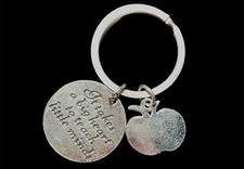 Thank You a Great Teacher  s Day Gift is Hard to Find KeyChain Round Strip Discs