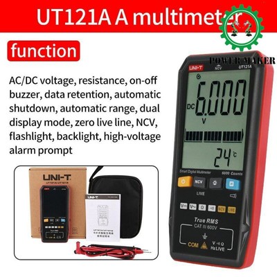UNI-T Smart TRMS Digital Multimeter Voltage Frequency Dual Display NCV LIVE Test