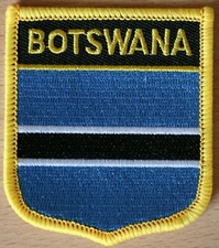 BOTSWANA African Shield Country Flag Embroidered PATCH Badge P1