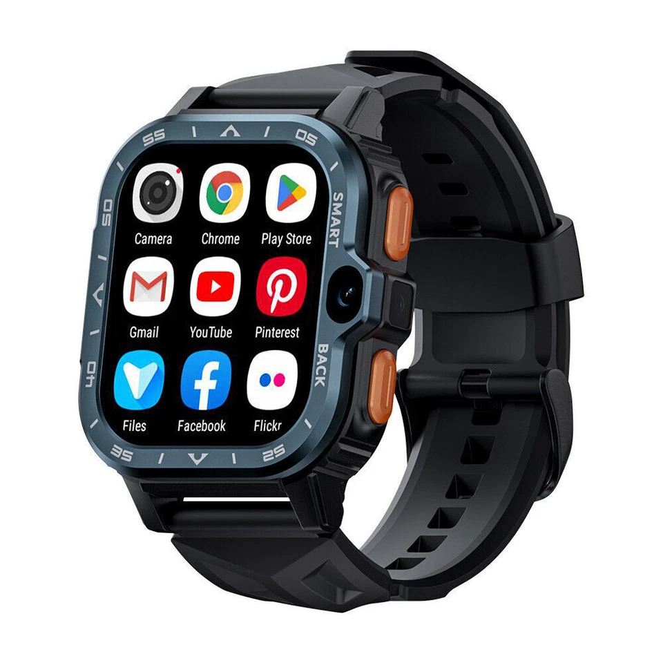 LOKMAT LP4 MAX 4G Smart Watch Unlocked Nano Sim WiFi Dual Camera Video Call 46mm - Image 3 of 4