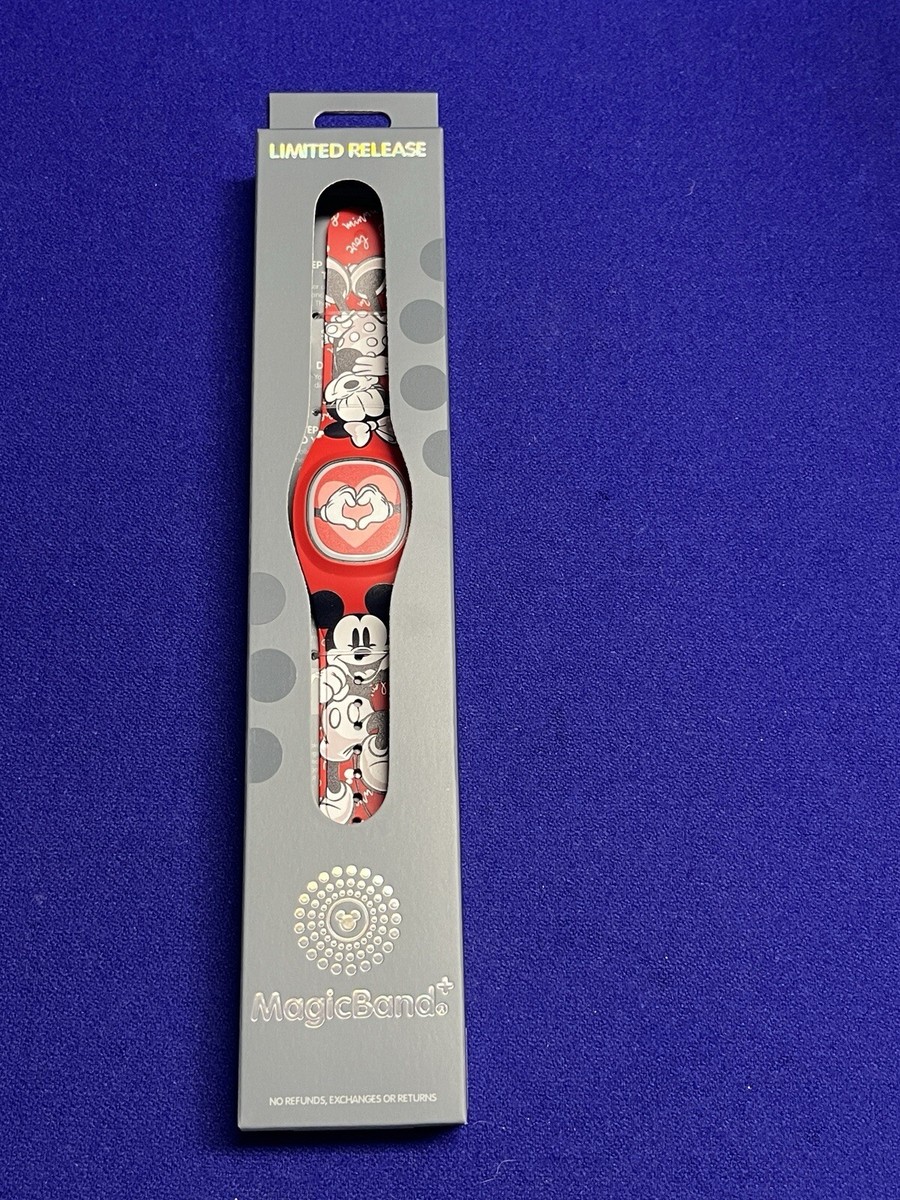 2025 Disney Parks Mickey And Minnie Valentine's Day MagicBand Plus