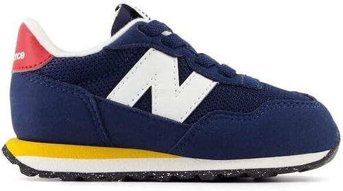 New Balance Kids 237 Bungee Sneaker,NB NAVY/VARSITY GOLD, 2W Infant (0-12Month) - Picture 4 of 6