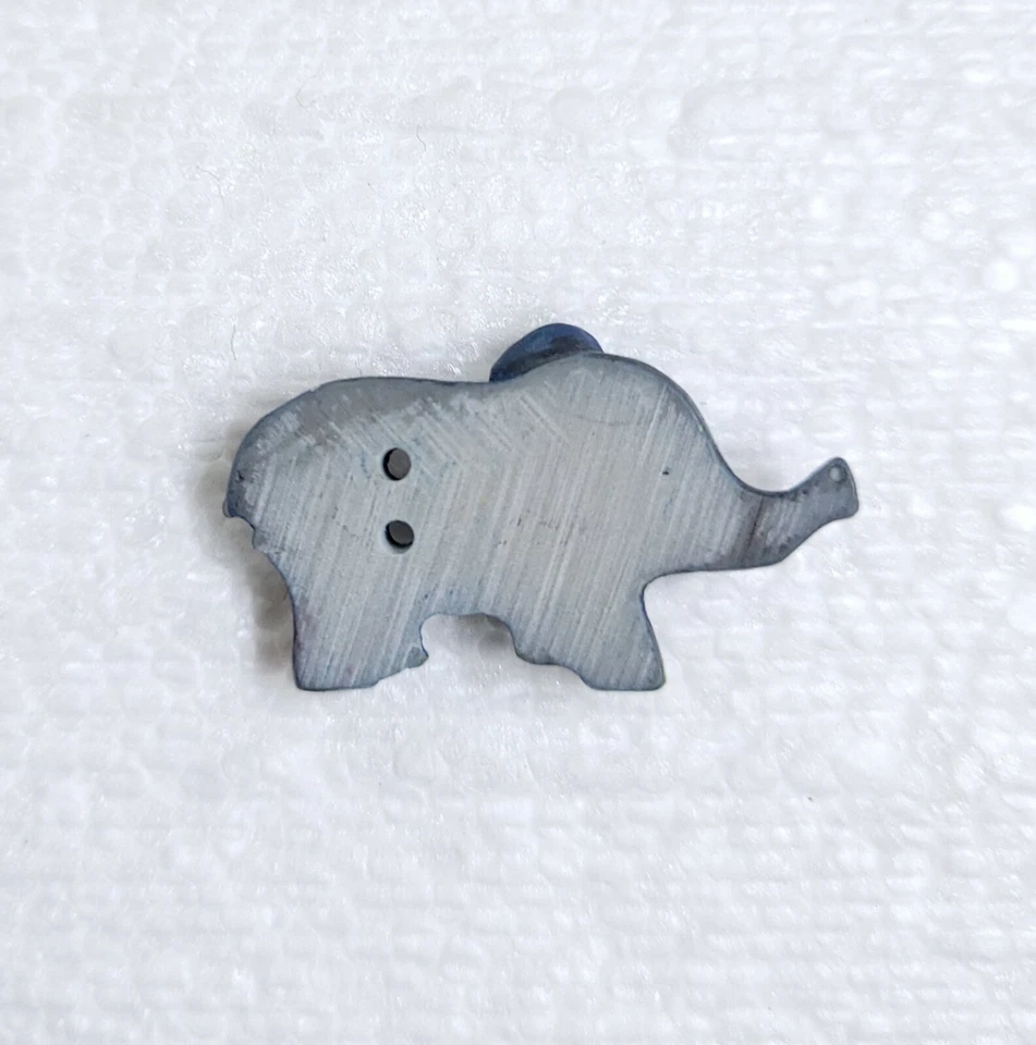 JHB Blue Elephant Button 29mm Mental Health Logo Novelty Sewing Art Room Craft - Image 2 of 4