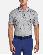 New G/Fore G4 Star CONSTELLATION PRINT Golf Shirt Polo Gray NWT size XL