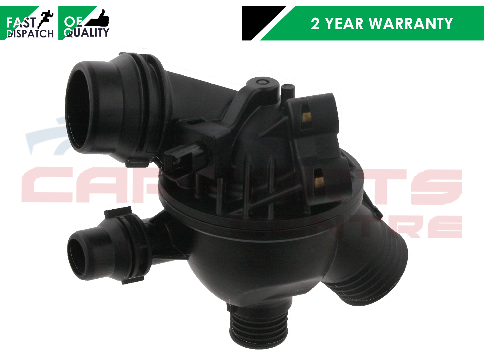 FOR BMW 5 SERIES E60 E61 520 ENGINE COOLING THERMOSTAT with HOUSING 2