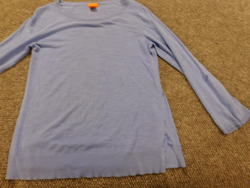 Blusa Joe Fresh Mujer Grande Púrpura Floral Pullover Elástico Foto 2 de 4