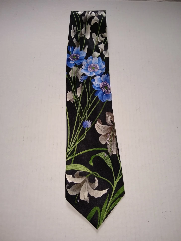 Leonard Design 70453 Paris Floral Silk NECK TIE - Imagem 2 de 4