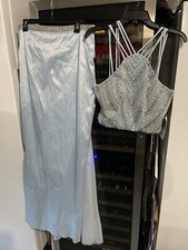 Say Yes 2 Pieces Prom, Evening Dress, Gown, New With Tag Size 11/12, Blue