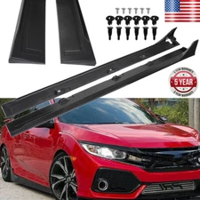 Side Skirt Extension For 2016-2020 Honda CIVIC 4DR Sedan LX EX Si Type-R Style