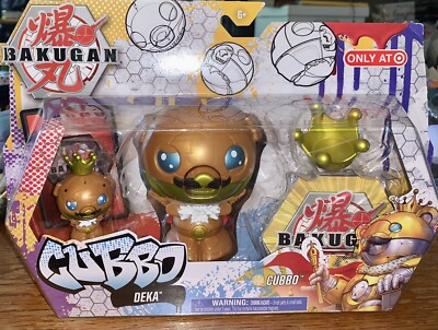 Bakugan CUBBO & CUBBO DEKA Exclusive Jumbo Baku-Core + Cards ~ NEW IN BOX