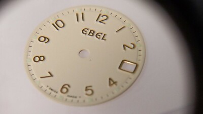 Ebel dial 1087621/206T Sportwave, 19.5mm diameter, cream&gold color w/luminescen