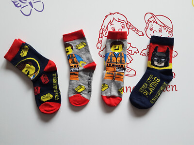 Socken Kindersocken Lego Movie 3 Paar Größe 23/26 27/30 31/34