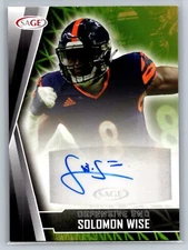 2022 SAGE #A-SW2 Solomon Wise Autographs Black