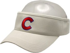 Chicago Cubs Visor C Logo Adjustable Stone Wa...