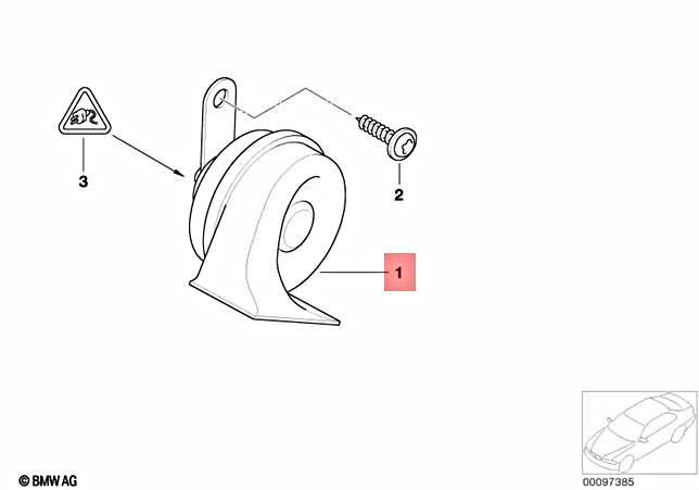 For BMW Genuine Horn 61336968441 | eBay