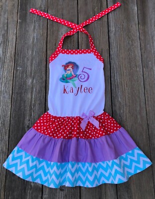 mermaid 1st birthday dress Nerida the Mermaid Costume Girls Dress