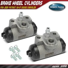 2x Rear Drum Brake Wheel Cylinder for Jeep Patriot 08-17 Dodge Avenger Chrysler