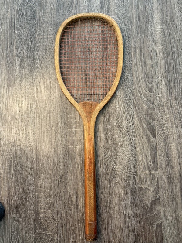 Antique Wright & Ditson The Star wooden tennis racquet Rare USA made