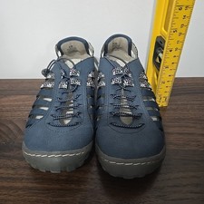 JBU By Jambi Women?s  6.5 Navy Blue Vegan Leather Fisherman Sandals Shoes