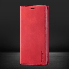 Genuine Leather Card Flip Cover for iPhone 16e/16/15/14/13/12/11 Pro Wallet Case