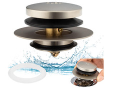 Universal Tip Toe Bath Drain Stopper and Cover, Bathtub Drain Stopper, Replaces
