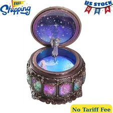 Vintage Music Box Constellation Style Plays Always with Me Tune