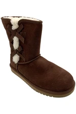 Koolaburra by UGG Women's Victoria Suede Bow Short Boots Cappucino