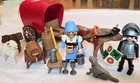 Playmobil Ox-cart Knight 3891 Incomplete Set Vintage Retired.