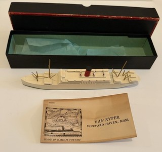 Vintage Van Ryper 9.5’ Ship Model Vineyard Haven Mass Collectible