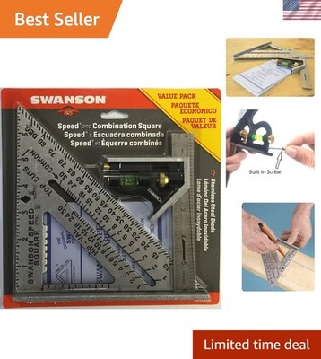 Swanson Speed Square Layout Tool Value Pack - Precision & Versatility Included
