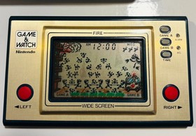 Nintendo Game & Watch Fire Wide Screen classic toys vintage handheld electronic