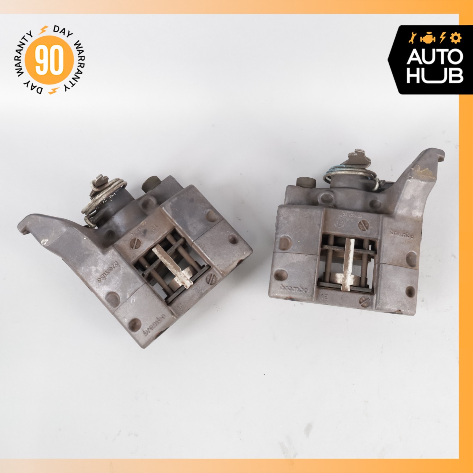 06-17 Aston Martin V8 Vantage Parking Brake Calipers Set OEM 26k