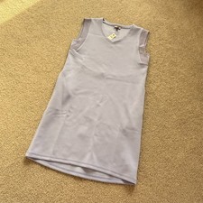 / T by Talbots Air Knit Shift Tank Dress Lilac Resort Relaxed Style NWT XS