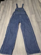 Key Imperial Blue Denim Carpenter Overalls Size 34 X 30 - M2368
