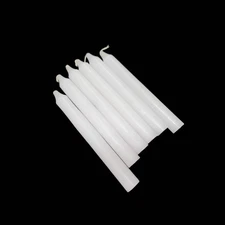 White Spell Candles: 6-Inch Paraffin Wax Ritual Candles, Pack of 6
