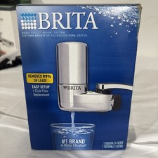 Brita Faucet Mount Water Filtration System, 1-Click Filter Replacement
