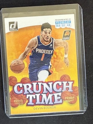 2022-23 Donruss #14 Devin Booker Crunch Time Press Proof