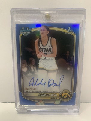 Topps 2025-26 Bowman Chrome Addison Deal Iowa Auto 063/150 CPA-AE