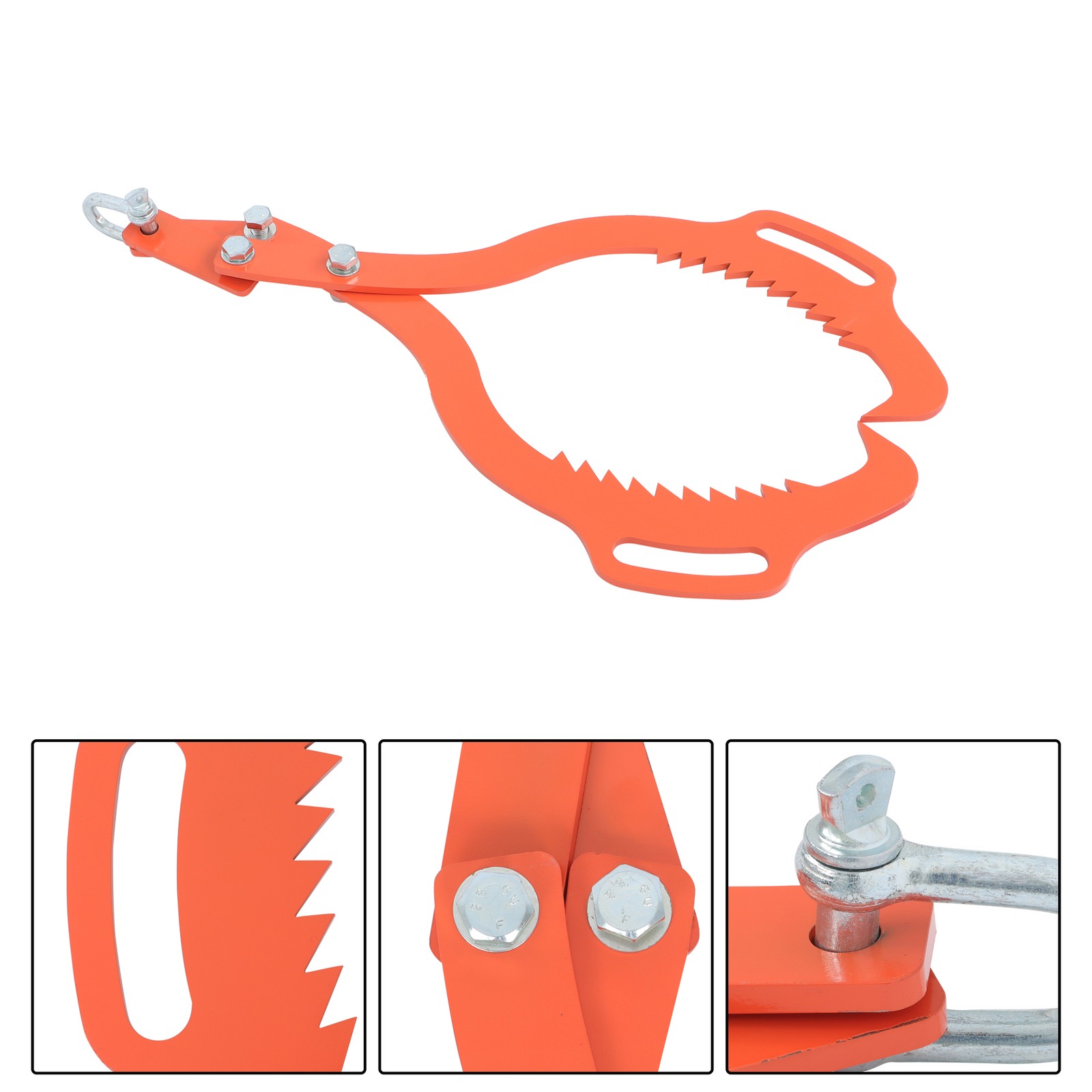 1× Heavy Duty 2 Claw Timber Log Lifting Logging Tongs Grabber Tong 30" Claw Hook