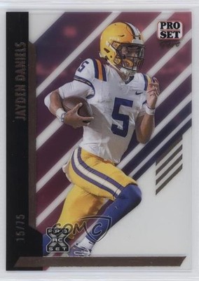 2024 Leaf Pro Set Pure Bronze Spectrum 15/75 Jayden Daniels #130 Rookie RC 8d2