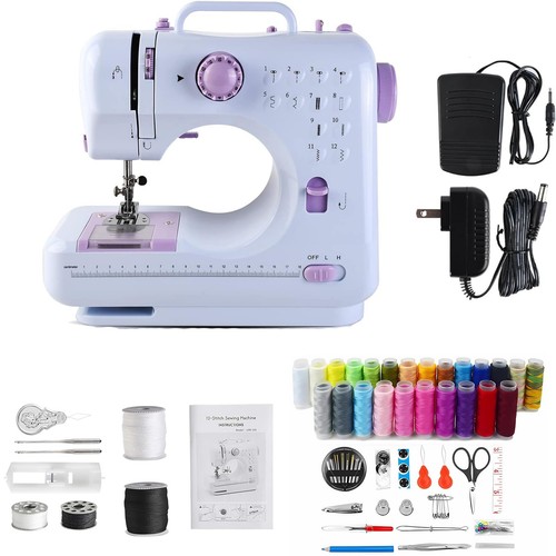 Sewing Machine For Beginners, Sewing Machine Portable Mini Electric 12 Built-...