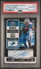 2023 PANINI CONTENDERS OPTIC AUTO-BLACK PULSAR #112 JAHMYR GIBBS RC 6/8 PSA 10