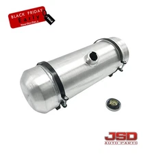 8 x 24 Fuel Tank with Baffle 5 Gallon Center Fill Aluminum Spun 3/8 NPT Gas Tank