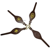 BRITISH Army Leather WRIST Rank Strap & RANK BADGES Warrant Officer Brass Fiting