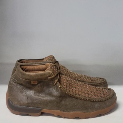 Twisted X Mens Chukka Driving Moc Bomber (LEFT BOOT 10M / RIGHT BOOT 10W)